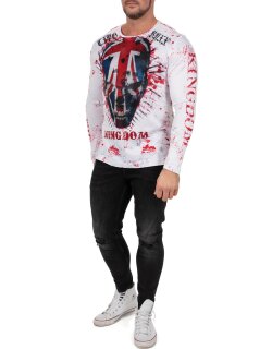 Cipo & Baxx regular fit Pullover Herren  CL498 White M