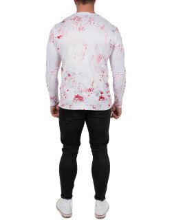 Cipo & Baxx regular fit Pullover Herren  CL498 White M