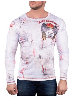 Cipo & Baxx regular fit Pullover Herren  CL498 White M