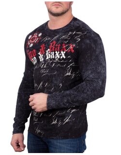 Cipo & Baxx regular fit Longsleeve Herren  CL489 Black M