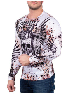 Cipo & Baxx Herren Longsleeve CL494 Weiß S