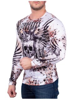 Cipo & Baxx regular fit Longsleeve Herren  CL494 White S