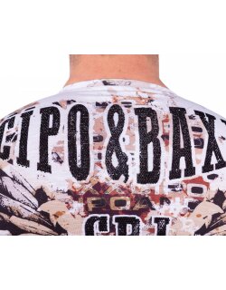 Cipo & Baxx regular fit Longsleeve Herren  CL494 White S
