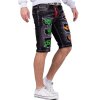 Cipo & Baxx regular fit Shorts Herren Stonewashed CK241 Black