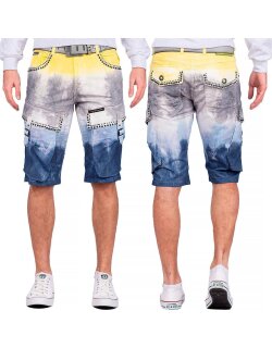 Cipo & Baxx Herren Shorts CK211 Gelb W42