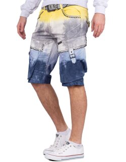 Cipo & Baxx Herren Shorts CK211 Gelb W42