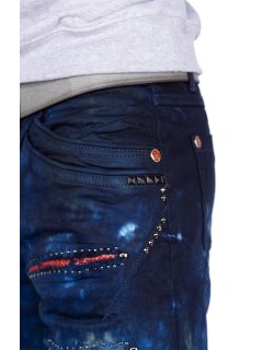 Cipo & Baxx regular fit Shorts Herren Stonewashed CK205 Blue W36
