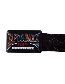 Cipo & Baxx Herren Gürtel CG204 Schwarz 85cm x 3,8cm