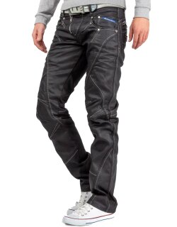 Cipo & Baxx Regular Fit Jeans Herren Mid Waist C0812 Black W38/L34