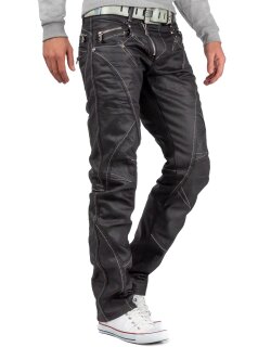 Cipo & Baxx Regular Fit Jeans Herren Mid Waist C0812 Black W38/L34
