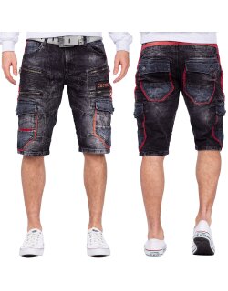 Cipo & Baxx regular fit Shorts Herren Stonewashed...