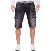 Cipo & Baxx regular fit Shorts Herren Stonewashed CK224 Black W32