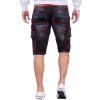Cipo & Baxx regular fit Shorts Herren Stonewashed CK224 Black W32