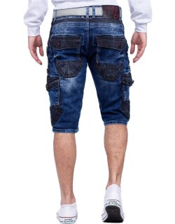 Cipo & Baxx Regular Fit Shorts Herren Stonewashed CK234 Blue W40