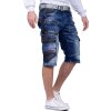 Cipo & Baxx Regular Fit Shorts Herren Stonewashed CK234 Blue W40