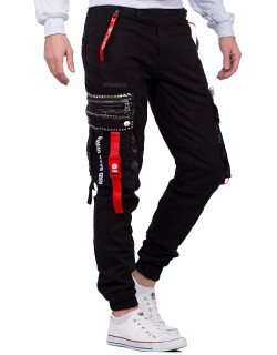 Cipo & Baxx Herren Jogginghose CR132 Schwarz XXL