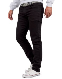 Cipo & Baxx Slim Fit Jeans Herren Stonewashed CD533 Black