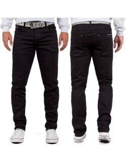 Cipo & Baxx Herren Jeans CD533 Schwarz W36/L36