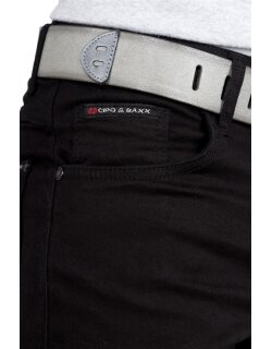 Cipo & Baxx Herren Jeans CD533 Schwarz W38/L36