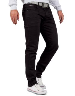 Cipo & Baxx Slim Fit Jeans Herren Stonewashed CD533 Black