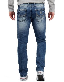 Cipo & Baxx Herren Jeans CD533 Dunkelblau W36/L32