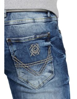 Cipo & Baxx Herren Jeans CD533 Dunkelblau W36/L32