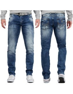 Cipo & Baxx slim fit Jeans Herren Stonewashed CD533...