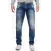 Cipo & Baxx slim fit Jeans Herren Stonewashed CD533 Dark Blue