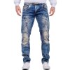 Cipo & Baxx regular fit Jeans Herren Stonewashed C0894 Blue W30/L32