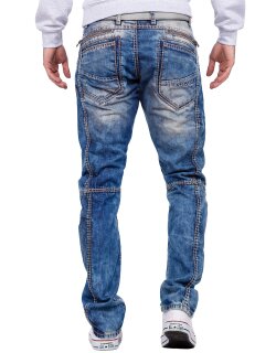 Cipo & Baxx regular fit Jeans Herren Stonewashed C0894 Blue W32/L32