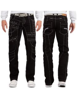 Kosmo Lupo Regular Fit Jeans Herren Stonewashed KM8004...