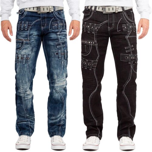 Kosmo Lupo Regular Fit Jeans Stonewashed  KM8002