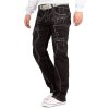Kosmo Lupo Regular Fit Jeans Stonewashed  KM8002 Black W33/L32