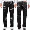 Kosmo Lupo Regular Fit Jeans Stonewashed  KM051-1 Black W32/L32