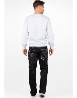 Kosmo Lupo Regular Fit Jeans Stonewashed  KM130-1 Black W36/L34
