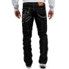 Kosmo Lupo Regular Fit Jeans Herren Ohne Waschung  KM020-1 Black W33/L32