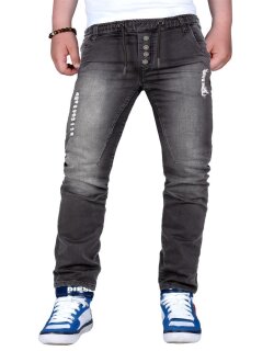 Reichstadt Jungen Jogging Jeans RS105 Schwarz - 15Y (164)