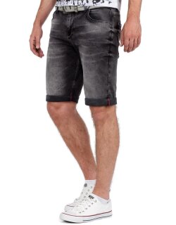 Cipo & Baxx regular fit Shorts Herren Stonewashed 21CB17 Dark Grey W32