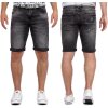 Cipo & Baxx regular fit Shorts Herren Stonewashed 21CB17 Dark Grey W32