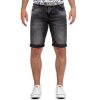 Cipo & Baxx regular fit Shorts Herren Stonewashed 21CB17 Dark Grey W32