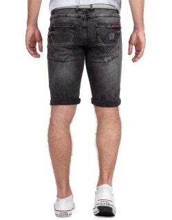 Cipo & Baxx regular fit Shorts Herren Stonewashed 21CB17 Dark Grey W34
