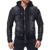 Cipo & Baxx regular fit Jacke Herren Denim  Black 3XL