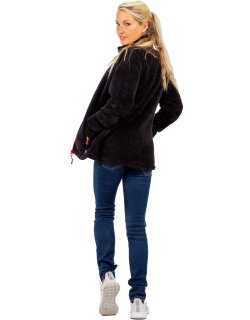 Reichstadt Regular Fit Fleecejacke Damen Kuschelige22RSW002 Black S