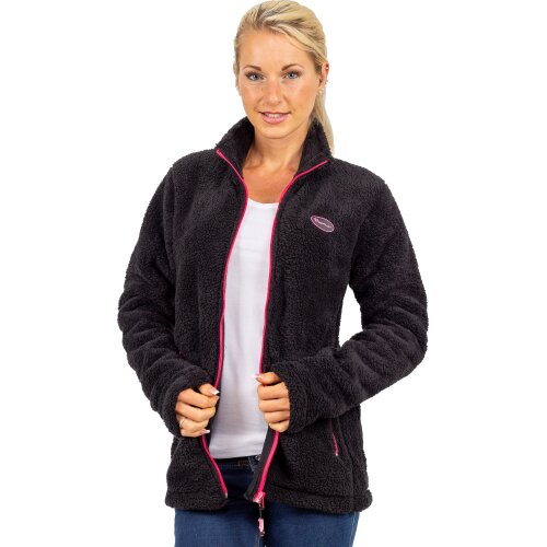 Reichstadt Regular Fit Fleecejacke Damen Kuschelige22RSW002 Black L