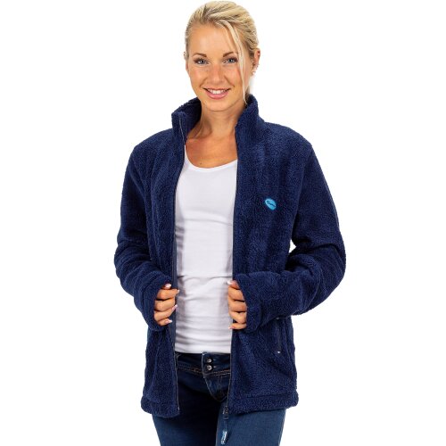 Reichstadt Regular Fit Fleecejacke Damen Kuschelige22RSW002 Navy S