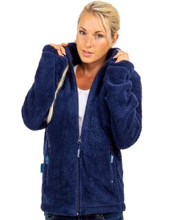 Reichstadt Regular Fit Fleecejacke Damen Kuschelige22RSW002 Navy S