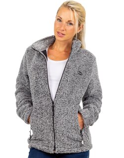 Reichstadt Regular Fit Fleecejacke Damen Kuschelige22RSW002 Granit L
