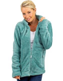 Reichstadt Regular Fit Fleecejacke Damen Kuschelige22RSW002 Old Green XXL