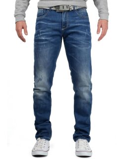 Cipo & Baxx regular fit Jeans Herren Stonewashed CD386 Blue W33/L32