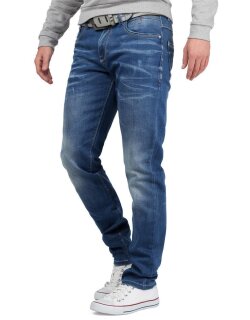 Cipo & Baxx regular fit Jeans Herren Stonewashed CD386 Blue W33/L32